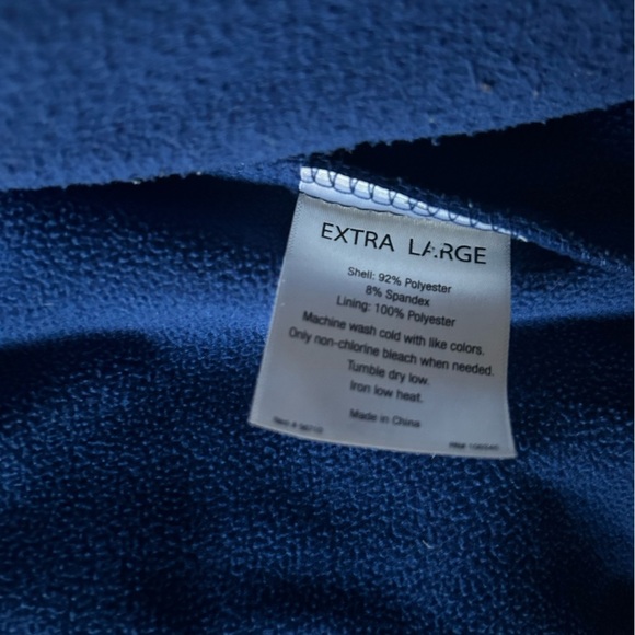 Blue Full Zip Softshell Jacket Fleece Lined Men's Size XL - Picture 5 of 5